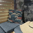 thumbnail image 3 of Outdoor Pillow In Japanese Wave Pattern, 3 of 4
