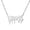 Silver, variant on Gross Funny Letter Fool Stainless Steel Chain Pendant Gold Silver Necklace Gift-Gold