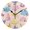 Black, variant on Cartoon Colorful Seashells Round Wall Clock Silent Analog Battery Operated Black Pointer Home Decor 9.84" Diameter