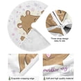 thumbnail image 5 of FMSHPON Happy Groundhog Day Flowers Leaf Xmas Christmas Tree Skirt Stand Mat for Holiday Party Decoration Indoor Outdoor 36 inches, 5 of 6