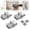 18 Pcs, variant on Drywall Fasteners for Damaged Wall Repair, Stainless Steel Clips with Screws, Fits 1/2 & 5/8 in. Panels, DIY Home Repair