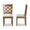 thumbnail image 4 of Baxton Studio Ramiro Modern and Contemporary Grey Fabric Upholstered and Walnut Brown Finished Wood 2-Piece Dining Chair Set, 4 of 8