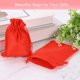 thumbnail image 5 of Bolsas de Yute Uxcell con Cordón, Sacos de Favor, Bolsas de Joyería para Regalos, Rojo Brillante, 5 of 7