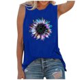 thumbnail image 1 of Gibobby Camisa de mujer sin mangas casual con estilo top camisas(Azul,XG), 1 of 4