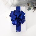 thumbnail image 3 of Cinta Ribbli Real Azul Real Satinada con Alambre 3.8 cm Navidad 18 m, 3 of 4