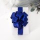 thumbnail image 3 of Cinta Ribbli Real Azul Real Satinada con Alambre 3.8 cm Navidad 18 m, 3 of 4