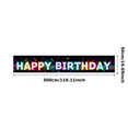 thumbnail image 3 of Colorful Neon Style Happy Birthday Banner Background Party Decors for Birthday Party Photography Props Celebrations Events Decorations, 3 of 7