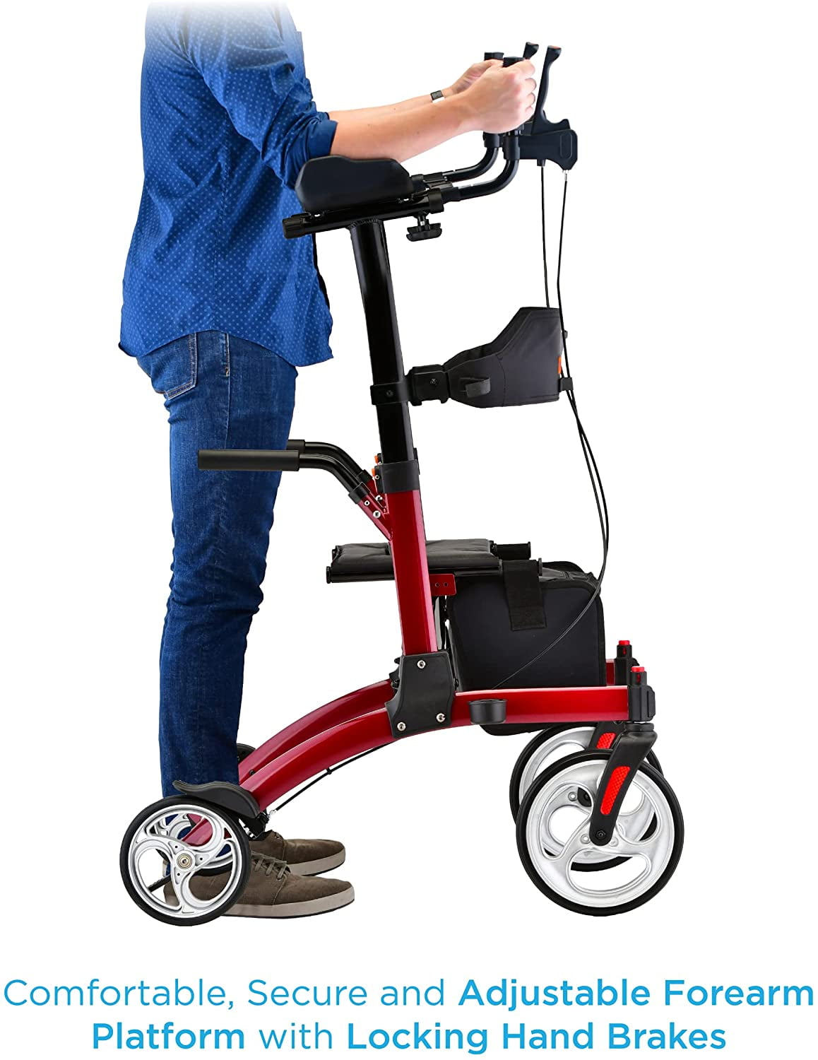 Buy NOVA Medical Dragon Fold n’ Go Rise UP Rollator, Upright Rolling