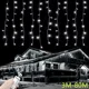 thumbnail image 2 of Decoración navideña de Ramadán 2023 para el hogar, exterior, impermeable, cortina LED, guirnalda de luces de carámbanos, guirnalda de calle para la casa, invierno, 2 of 5