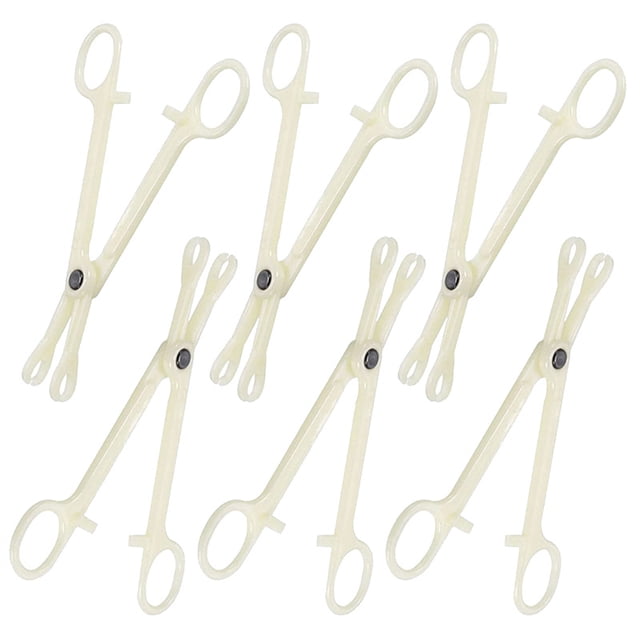 Pinzas de perforación de 25 piezas con clip desechable ranurado redondo Punctu