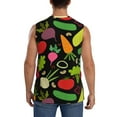 thumbnail image 4 of Daiia Cartoon Vegetables Printed Men's Tank Tops,Casual Soft Sleeveless Gym Muscle Shirts Bodybuilding Tee-Small, 4 of 8