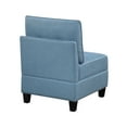 thumbnail image 4 of Miekor Furniture Living Room Furniture Armless Chair Blue Tufted Solid Wood Modern Comfort 1pc Modular Piece Armless Chair Hidden Storage 31688, 4 of 16