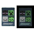 thumbnail image 2 of Minecraft Bad Mobs Club Glow In The Dark Kids Blanket, 62 x 90, Microfiber, Blue, Mojang, Gaming Bedding, 2 of 9