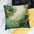 thumbnail image 2 of Emerald Green Gold Marble Pillow Covers, Green and Gold Modern Abstract Throw Pillow Covers Outdoor Decorative Pillow Case for Couch Bed Sofa Cushion Home Decor, 2 of 5