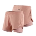 thumbnail image 1 of Shorts deportivos Shorts para correr 2 en 1 para mujer Secado rápido Ejercicio de entrenamiento activo transpirable Pantalones cortos para trotar con forro más largo, 1 of 7
