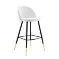 thumbnail image 2 of Cordial Fabric Upholstered Bar Stools - Set of 2: Whimsical Design, Comfortable Seating, 2 of 3