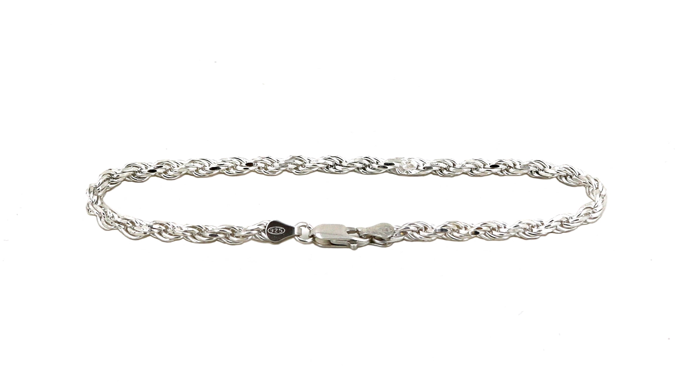 silver rope bracelet