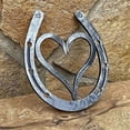 thumbnail image 3 of Handmade Horseshoe, Cast Horseshoe Wall Decor, Good Lucky Horseshoe, Hand Cast Horseshoe with Love Wall Decor A, 3 of 5