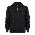 thumbnail image 6 of TOWED22 Quarter Zip Hoodies for Men Oversized Pullover Loose Fit Sweatshirt with Kangaroo Pocket(Black,XL), 6 of 8