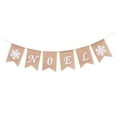 thumbnail image 4 of MLINS 2 Meters Noel Decoration Swallowtail Flag NOEL Banners Rustic Garland, 4 of 8