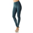thumbnail image 2 of Elite Fit Cruiser Moto Leggings - Plus Size - 1XL 2XL 3XL Olive One Size Plus, 2 of 2