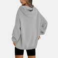 thumbnail image 3 of Htigea Women's Plus Size Fleece Sweatshirts Oversized Hooded Pullover Casual Loose Fit Hoodies with Pockets Winter Clothes Gray 4XL, 3 of 7