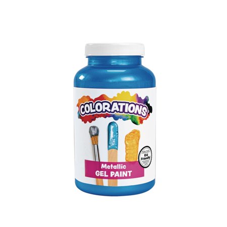 UPC: 0191487028547 | Colorations Metallic Gel Paint  Blue – 16 oz.