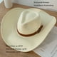 thumbnail image 2 of Sombrero de vaquero unisex, sombrero de paja, sombrero occidental para hombre, sombrero para el sol de verano, sombrero panamá de paja, 2 of 5