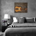 thumbnail image 4 of Guitar Wall Art Rustic Vintage Music Instruments Pictures Wall Decor Musical Theme Canvas Print Guitar Decorations Painting Framed Modern Home Artwork For Studio Bar Office Bedroom 16"x12", 4 of 6