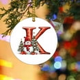 thumbnail image 3 of Xihbxyly Paletas No Reclamadas 2024 Nuevo Colgante Navideño de Muñeco de Nieve 26 Letras - Colgante de Coche de Acrílico Saint, 3 of 5
