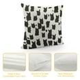 thumbnail image 4 of SHANXI Black and White Leopard Print Throw Pillow Cover  Snow Cheetah Decorative Pillow Cases Monochromatic Modern Abstract Art Home Decor Cushion Cover for Outdoor Sofa Bed 12x12in, 4 of 5