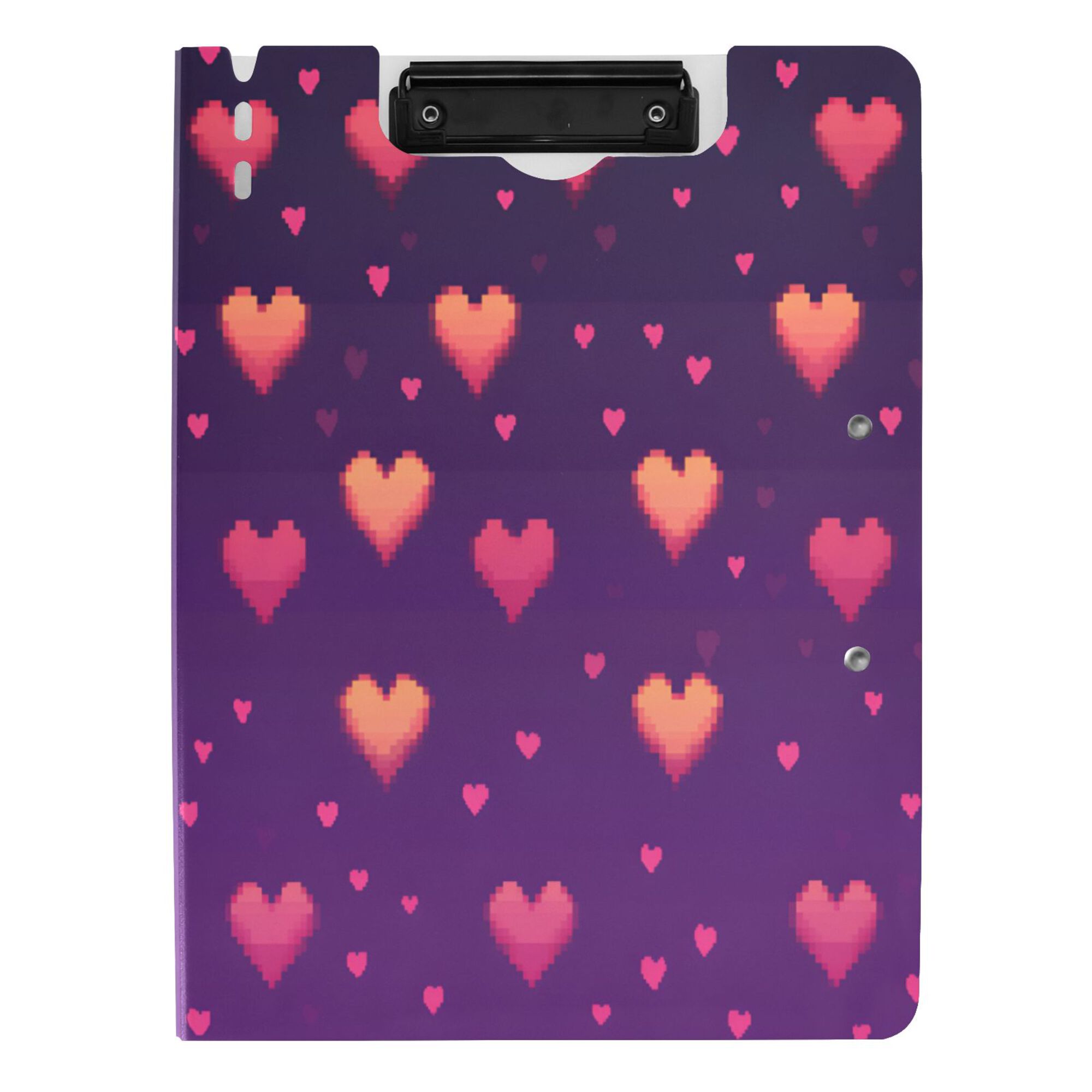 FORMRS A4 Clipboard Folder with Pen Holder Horizontal Foldable School Office Binder, Love in The Clouds