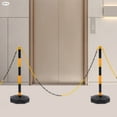 thumbnail image 5 of 6 Pack Traffic Cones Adjustable Delineator Post with Fillable Base, Street Stanchions Construction Safety Barrier, Portable Parking Pole with Chains for Parking Lot, Construction Lot, 5 of 14
