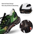 thumbnail image 7 of Green Gold Diamond Modern Art Walking Shoes for Men Woman Lightweight Tennis Fashion Elastic Sports Shoes Cushion Basketball Shoes, 7 of 7