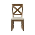 thumbnail image 4 of Lexicon Counsil Wood and Fabric Dining Room Chairs in Cherry (Set of 2), 4 of 8