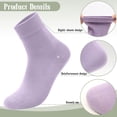 thumbnail image 2 of VEGCOO Cotton Mid-Calf Crew Socks 10 Pairs for Casual Athletic Daily Wear, 2 of 7