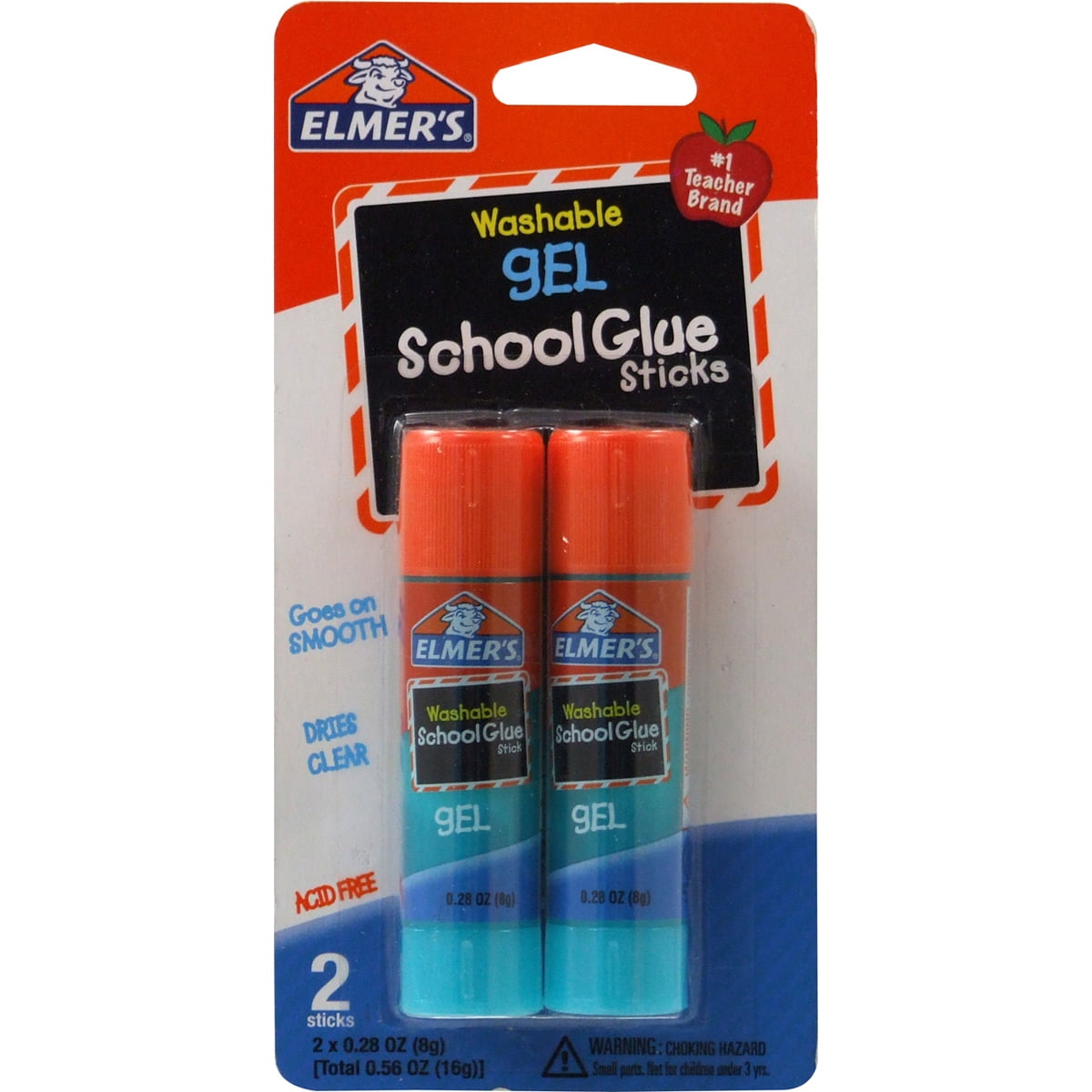 Elmer's Washable School Gel Glue Sticks 2/Pkg.28oz Walmart Canada