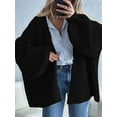 thumbnail image 6 of Womens Oversized Cardigan Sweaters 2025 Fall Long Lantern Sleeve Knit Open Front Light-Weight Sweater, 6 of 8