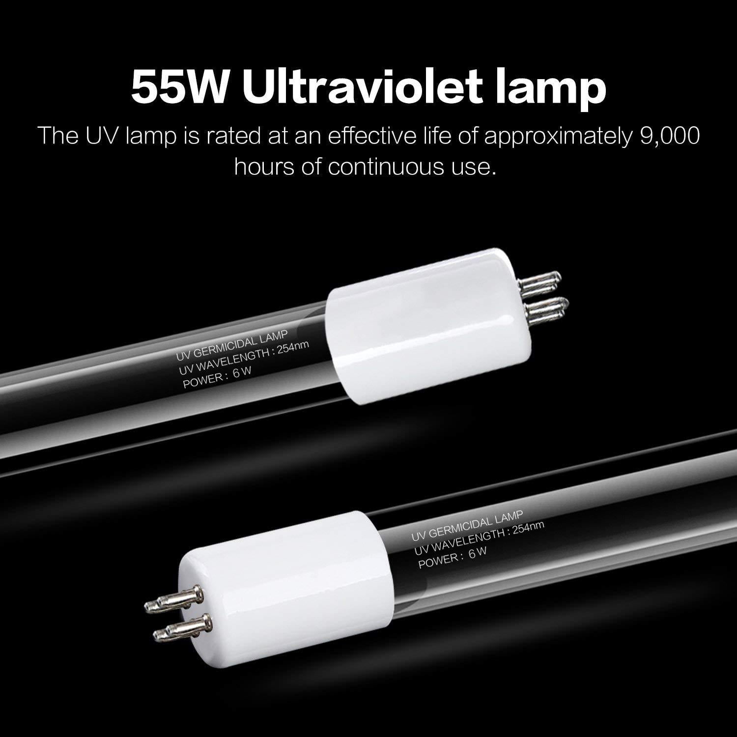 Geekpure 6 Watt Ultraviolet Sterilizer Water Filter for Reverse Osmosis Filtration (0.5-1 GPM)-UV 6W