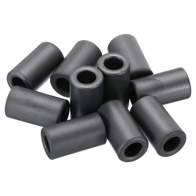 Unique Bargains Ferrite Toroid Core, Toroid Core 0.6' ODx0.4' IDx1.1' H, Black 10 Pack