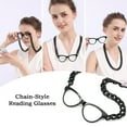thumbnail image 3 of TranStep Chain-style Magnetic Reading Glasses Necklace, Lorgnette-style Pocket Reader with Pouch, 3 of 7