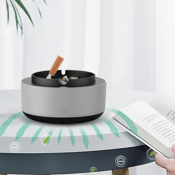 smart filter cigarette Smart Ashtray with Air Purifier Function, Advanced Air Filtering Ashtray  with Washable Filter for Cigarettes, Cigars, Smokeless Ashtray Low Noise  Compact with Aromatherapy Tablet for Office