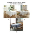 thumbnail image 3 of Guardoinrt Nappe Rectangulaire Facile d'Entretien Robuste et Durable Assure un Entretien Facile Blanc 140*200CM 1ensemble, 3 of 6