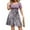 #A50-Purple, variant on Womens Plus Size Dress Casual Empire Waist Straped Cocktail Dresses Pleated Polka Dot A Line Dresses Short Sleeve Square Neck Modest Wedding Guest Dress,2XL