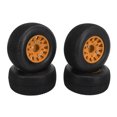 thumbnail image 3 of 1/10 Neumáticos RC Goma Plástico Agarre Fuerte Amortiguación Fuerte Ruedas de Coche RC Engrosadas con Acopladores para SCX10 Naranja YUNYI BRAND Deportes, 3 of 8