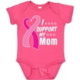 thumbnail image 3 of Inktastic Breast Cancer Awareness I Support My Mom with Pink Ribbon Boys or Girls Baby Bodysuit, 3 of 5