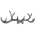 thumbnail image 1 of Rustic Silver Cast Iron Antler Wall Hooks 15", 1 of 3