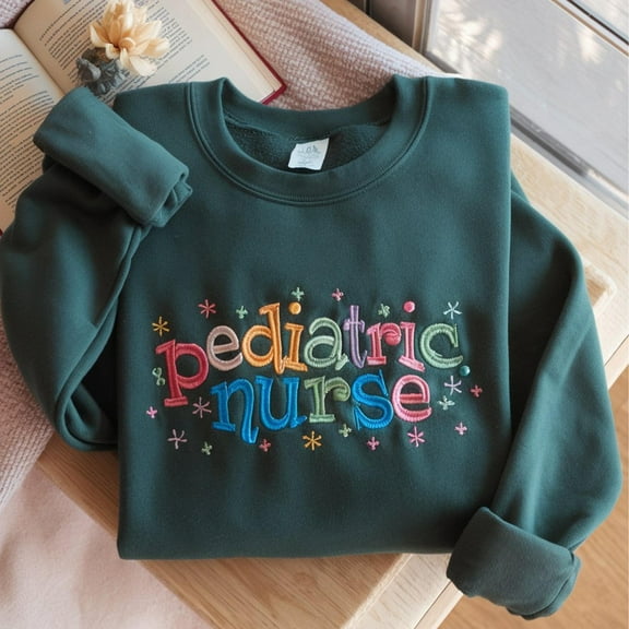 Pediatric nurse Embroidered Sweatshirt Pediatric Intensive Care Unit Nurse Sweater Future Peds Nurse Crewneck, Gift For Nicu, Picu Nurse