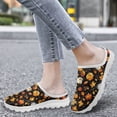 thumbnail image 4 of POLERO Orange Maple Leaf Pumpkin Women's Slip On Mules Shoes Fashion Sneaker Breathable Backless Garden Clogs Ladies Flat Lightweight House Slipper Beach Shoes, 4 of 7