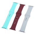 thumbnail image 4 of Correa de reloj, 3 piezas Correa de reloj de silicona suave Correa de reloj de silicona Correa de reloj de repuesto Probada y confiable, 4 of 8